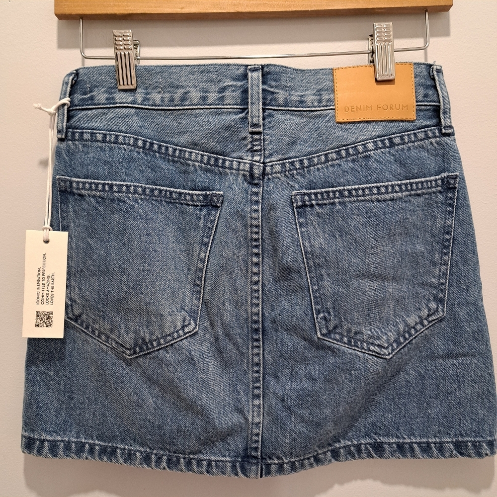 NWT Aritzia Denim Forum The 90s Ricci Y2K Grunge Festival Mini Skirt 23 - Picture 2 of 11